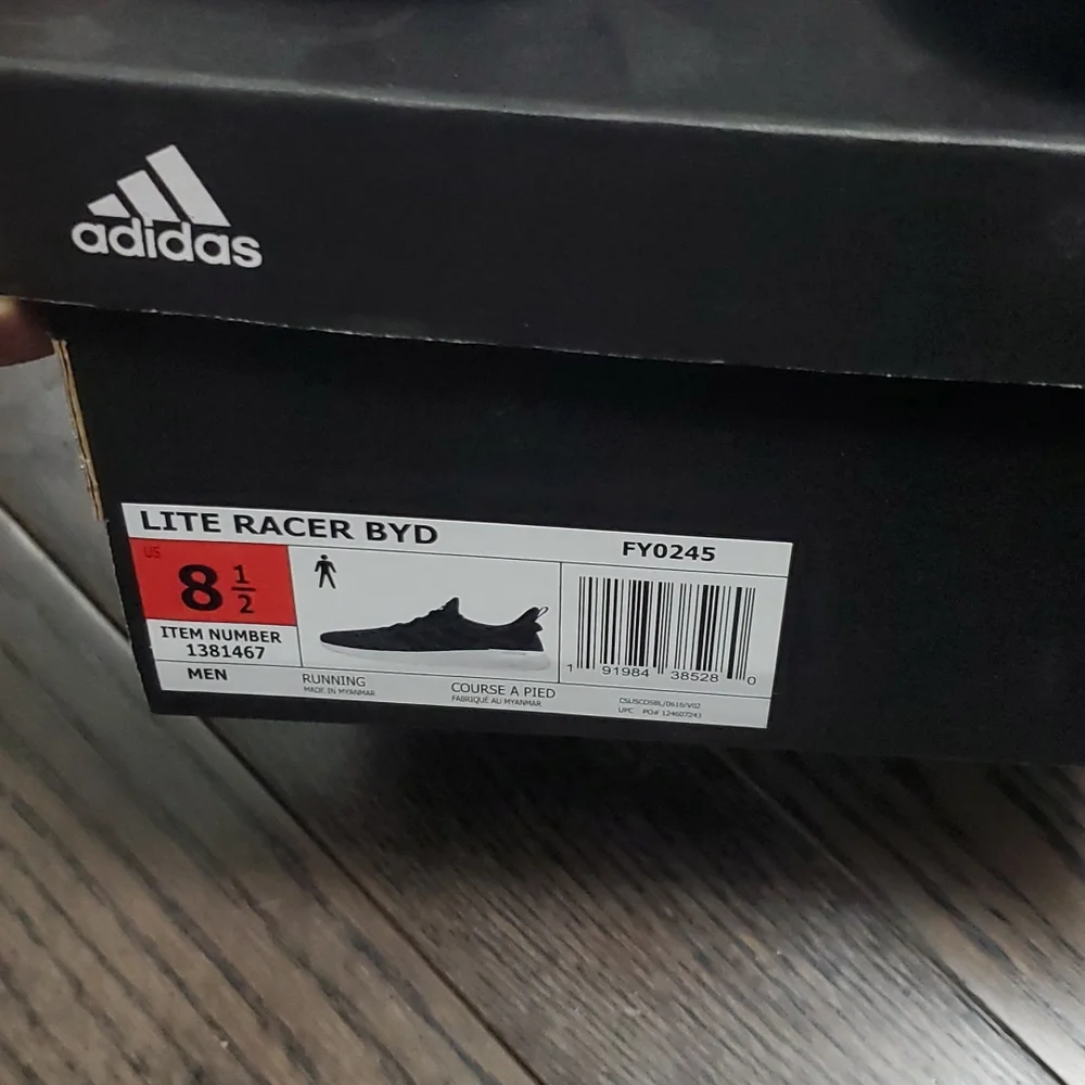 NIB Adidas Lite Racer Byd Men's Shoes - Picture 8 of 8